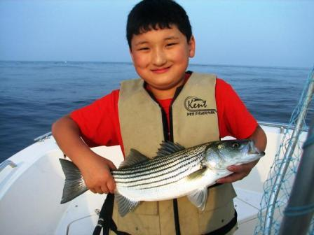 Tim Q with Striper